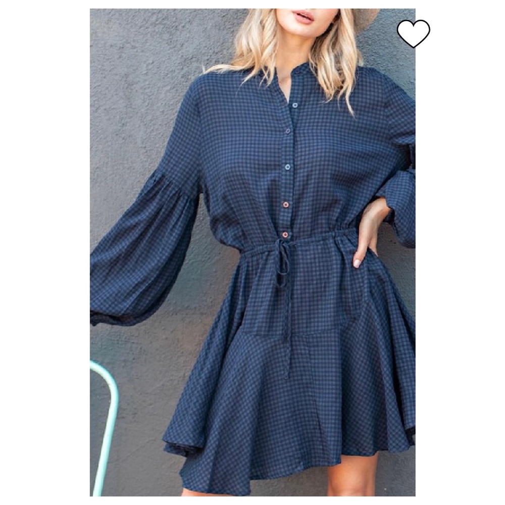 NWOT Women's Buffalo Plaid Check Swing Dress